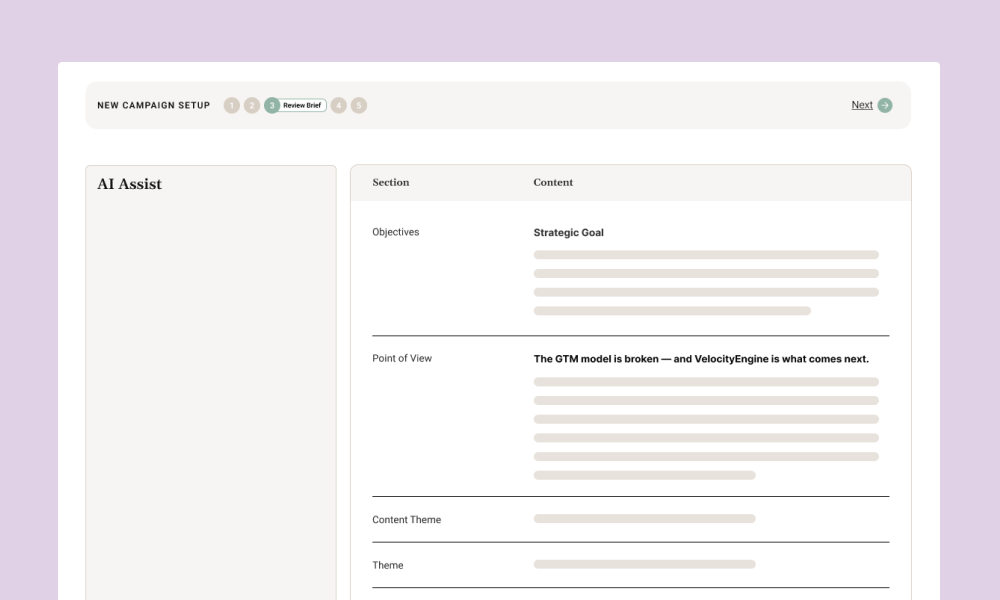 Campaign Planning - Feature 1
