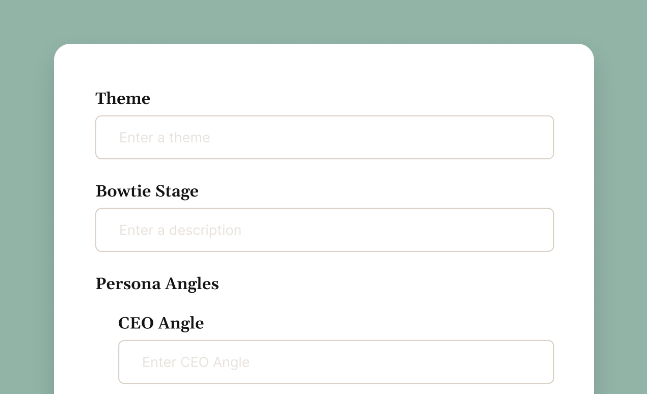 Homepage - Campaign Planning