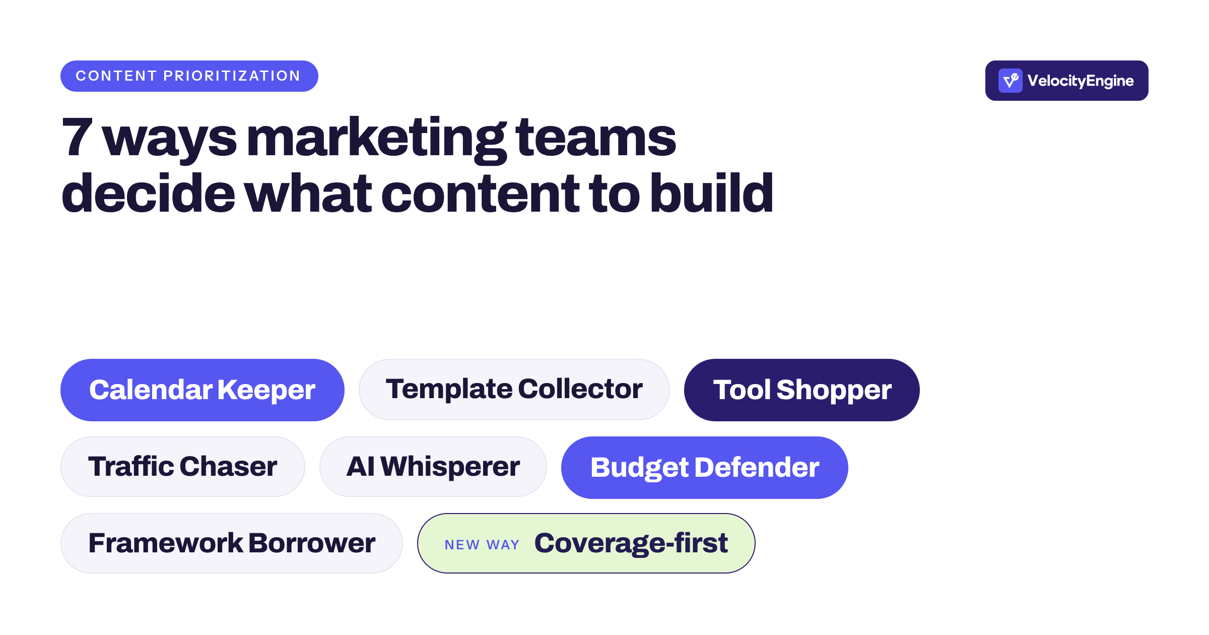 7 Ways Marketing Teams Decide What Content to Build