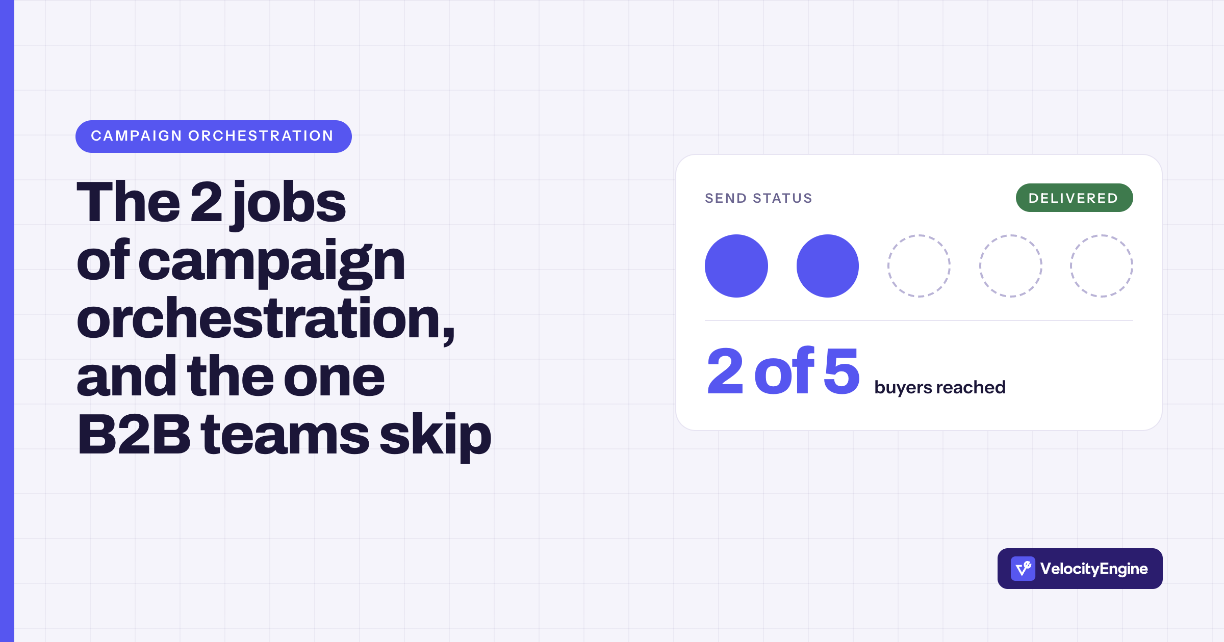 The 2 jobs of campaign orchestration, and the one B2B teams skip
